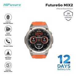 Hi Future Mix2 Smart Watch with 1.43" AMOLED Display in Orange - Keans Claremorris
