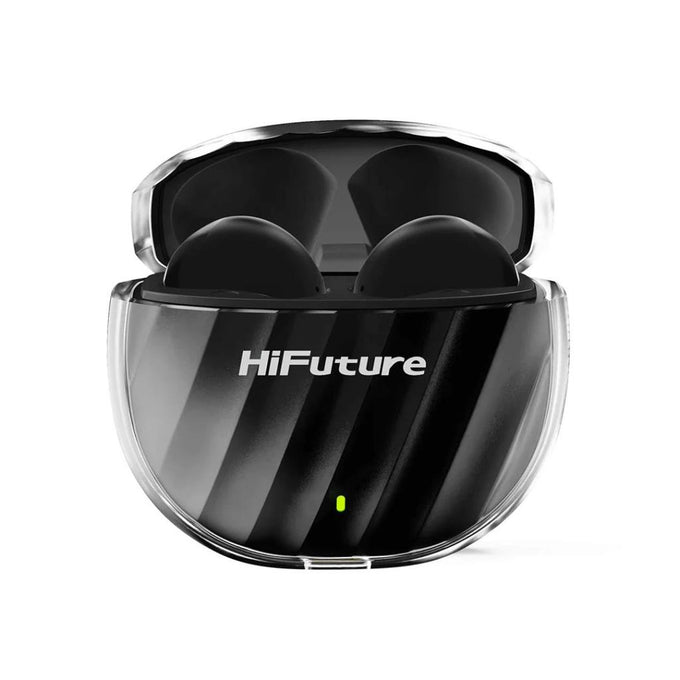 Hi Future Flybuds3 TWS Bluetooth 5.3 Black Earbuds with IPX5 Waterproof, Noise Cancelling, 30H Battery - Keans Claremorris