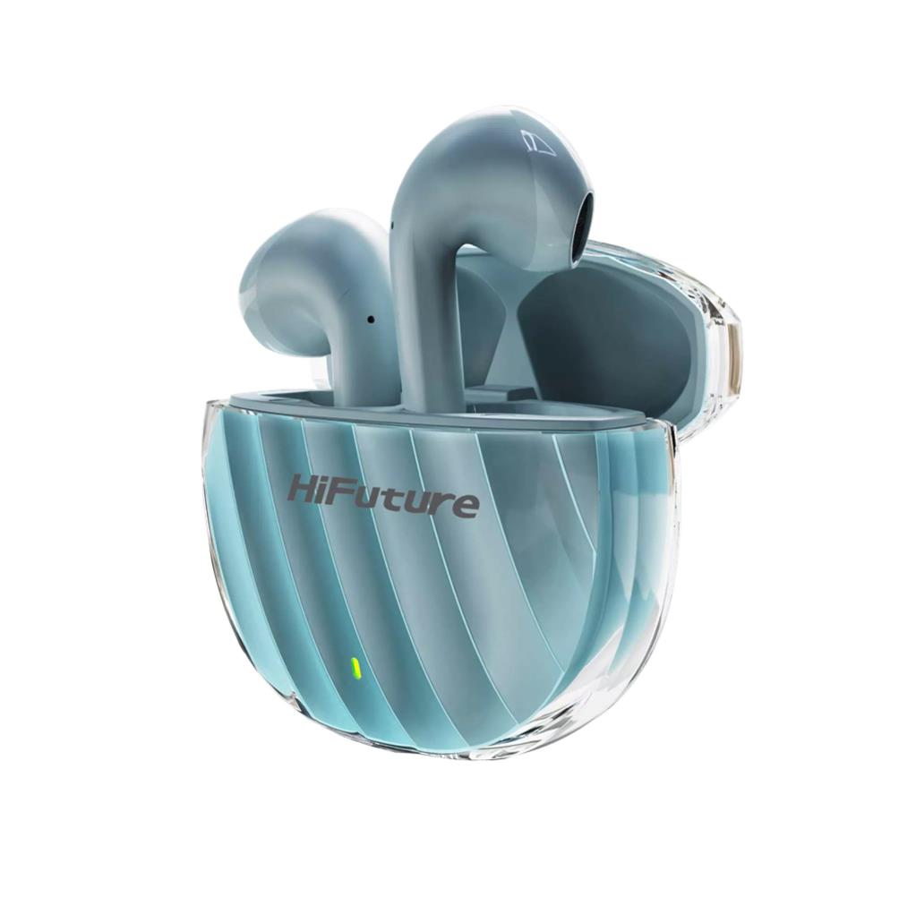 Hi Future Flybuds3 Blue TWS Earbuds with Bluetooth 5.3, IPX5 Waterproof, ENC Noise Cancelling, 30H Battery – Keans