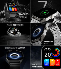 Hi Future Apex Smart Watch Silver with sleek design, fitness tracking - available at Keans Claremorris