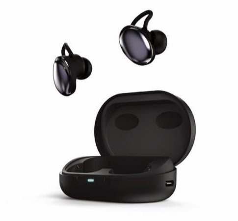 Hi Future Fusion Hybrid ANC Earbuds Black with AI Noise Cancellation, 40H Battery, LDAC, IPX5 Water Resistance – Keans