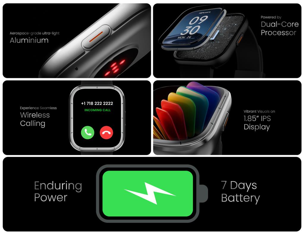 Hi Future Zone 3 Smart Watch 1.85'' Display Black | 183002 - Image 8