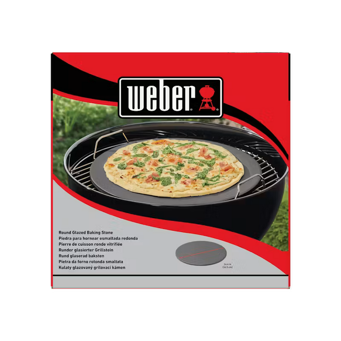 Weber Glazed Pizza Stone – Round 36cm - Image 2