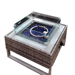 Palermo Corner Sofa Set with Storage and Fire Pit, modern outdoor seating by Keans Claremorris, model 18491