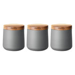 Load image into Gallery viewer, Denby Set Of 3 Grey Storage Canisters
