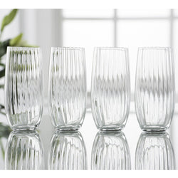 Galway Crystal Erne HiBall Glasses Set of 4 - Elegant, Clear Crystal Tumblers | Keans Claremorris