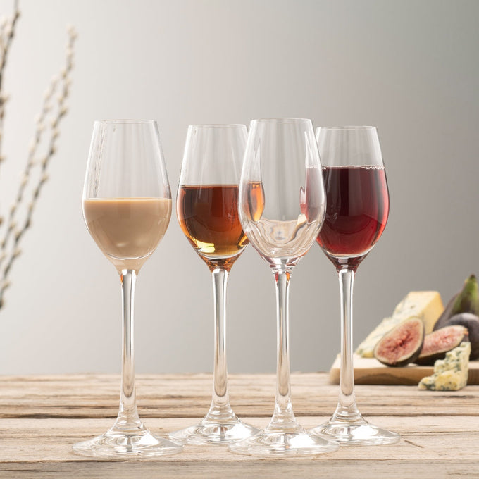 Galway Crystal Erne Sherry Taster Glasses Set of 4 – Elegant, Handcrafted | Available at Keans Claremorris