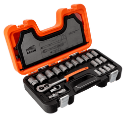 Bahco 1/2" SQ Drive 24 pce Metric Socket Set S240