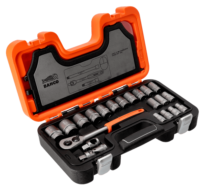 Bahco 1/2" SQ Drive 24 pce Metric Socket Set S240 - Image 4