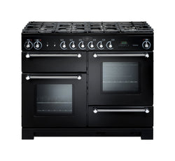 Rangemaster Kitchener 110 Dual Fuel Range Cooker | Chrome Trim