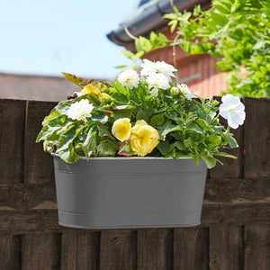12In Fence & Balcony Hanging Planter - Slate