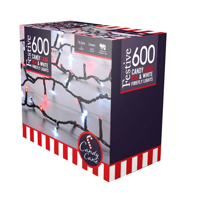 600 FireFly Lights/Candy Cane - Image 1