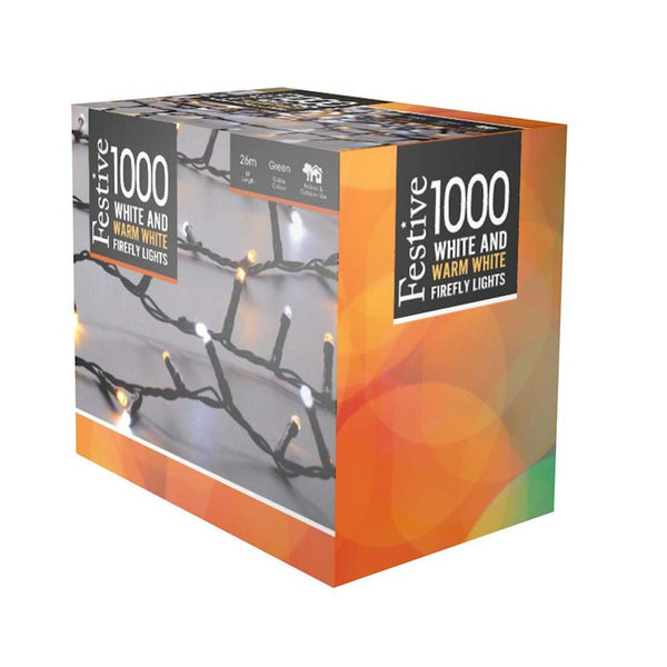 1000 FireFly Lights/White & Warm White