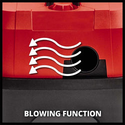 Einhell Power X-Change 18V Cordless 10L Wet & Dry Vacuum Cleaner, portable and versatile, available at Keans Claremorris.