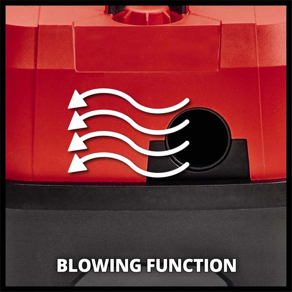 Einhell Power X-Change 18V Cordless 10L Wet & Dry Vacuum Cleaner, portable and versatile, available at Keans Claremorris.