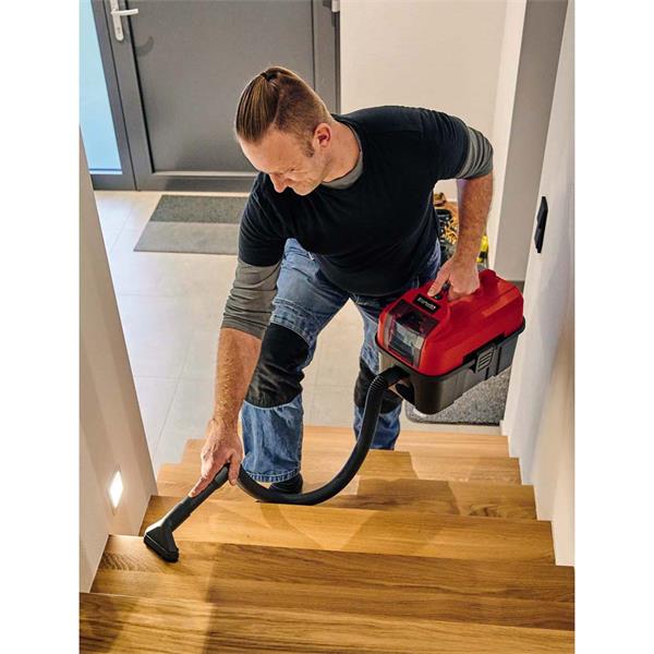 Einhell Power X-Change 18V Cordless 10L Wet & Dry Vacuum Cleaner, portable and versatile, available at Keans Claremorris.
