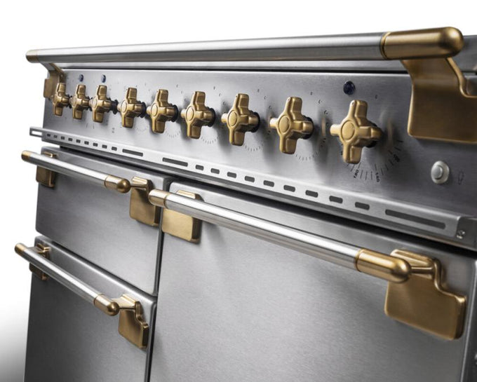 Rangemaster Elise Luxe 110cm Dual Fuel Antique Brass - Image 3