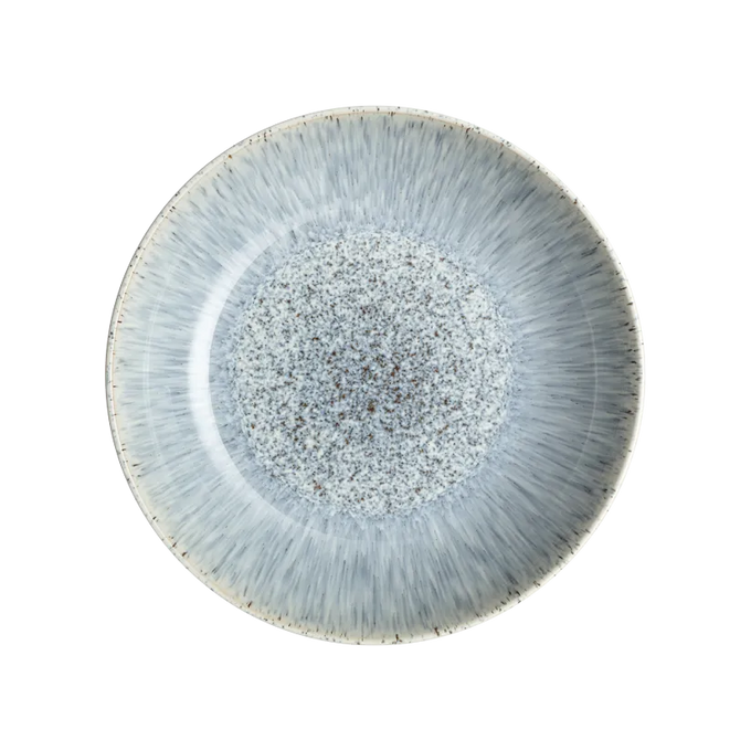 Denby Halo Speckle Pasta Bowl with textured finish, perfect for serving pasta - available at Keans Claremorris