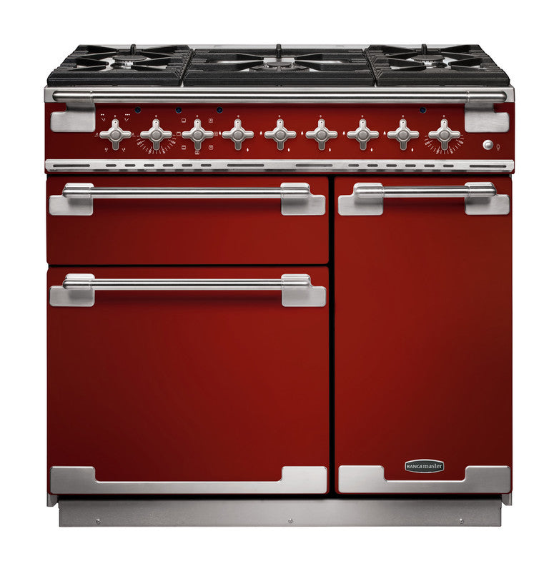 Rangemaster Elise 90CM Dual Fuel Range Cooker with oven and gas hob, available at Keans Claremorris.
