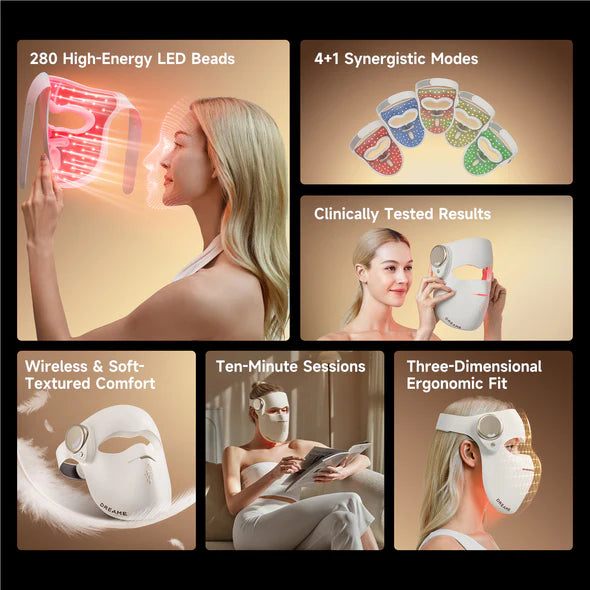 Dreame Chrona 3D Light Therapy Anti-Aging Mask| AB01A - Image 4