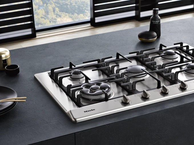Miele KM 2032 Gas Hob 5 Burner Stainless Steel 75cm - Image 3