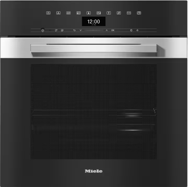 Miele DGC 7460 HC Pro 60cm built-in steam and combi oven in stainless steel with digital display and handle