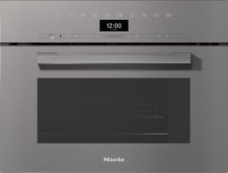 Miele DGM 7440 VitroLine 40L Steam Microwave Oven, Graphite Grey