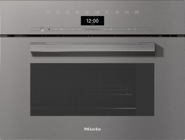 Miele DGM 7440 VitroLine 40L Steam Microwave Oven, Graphite Grey