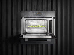 Miele DGM 7440 VitroLine 40L Steam Microwave Oven, Obsidian Black
