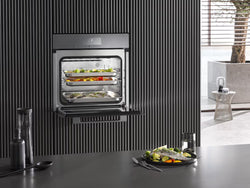 Miele DGC 7460 HC Pro VitroLine 60cm Steam Oven 68L, Obsidian Black