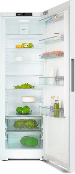 Miele KS4383DD WH freestanding white fridge 399L capacity, DailyFresh drawer, right hinge, 185x60 cm - Keans Claremorris