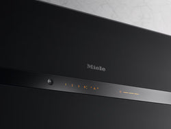 Miele DAH 4980 Sienna 90cm Wall-Mounted Hood, Obsidian Black Matt