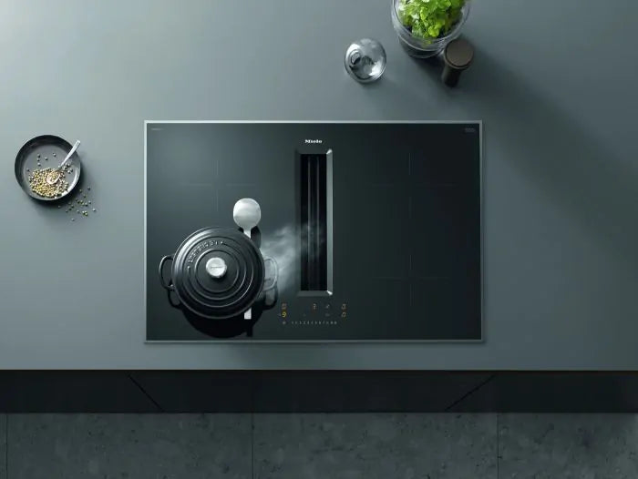 Miele KMDA7272FR-U 80cm 4-zone induction 2-in-1 hob, sleek black design – available at Keans Claremorris