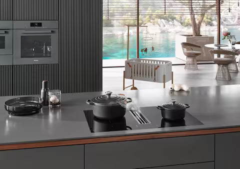 Miele KMDA 7676-1 FL Black Hob with Extractor 80cm - Image 7