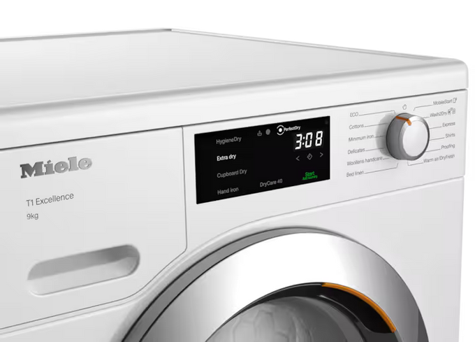 Miele T1 Heat Pump Dryer TEH785WP with DryCare 40 – 9kg | 12736710 - Image 3