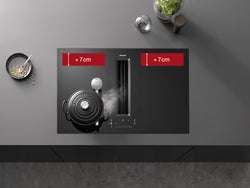 Miele KMDA 7676-1 FL Black Hob with Extractor 80cm
