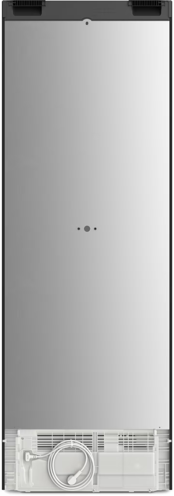 Back view of Miele KWT 4999 F 201cm built-in wine cooler showing power cord and ventilation panel.