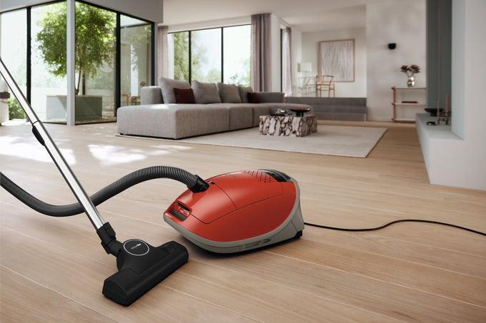 Miele Guard M1 Terra Red Cylinder Vacuum Cleaner – Powerful suction, compact design | Available at Keans Claremorris