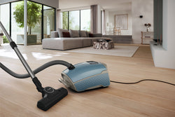 Miele Guard L1 Nordic Blue cylinder vacuum cleaner, powerful suction, compact design – available at Keans Claremorris