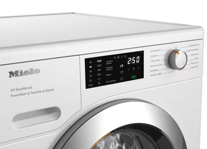Miele 9kg Washer TwinDos PowerWash Steam 12721270  | WEG885 - Image 3