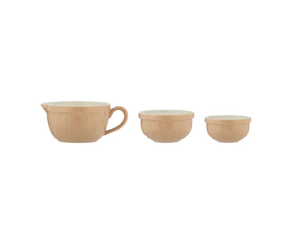Set of 3 Mason Cash Cane Measuring Cups with cup and ml marks, nestable design, ideal for baking - Keans Claremorris
