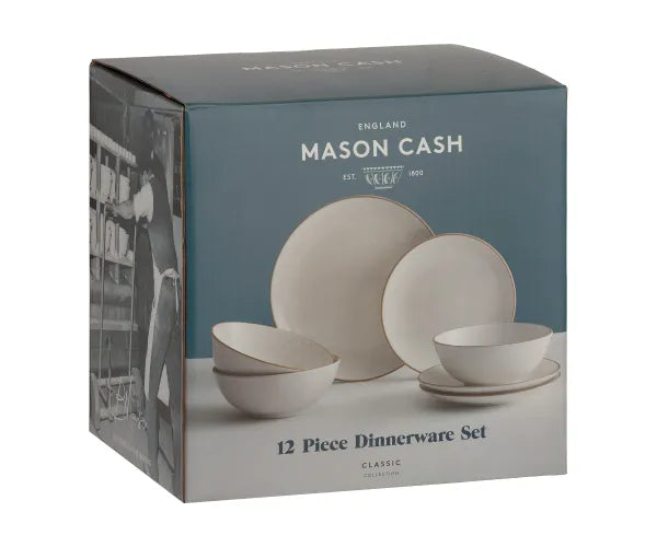 Classic Collection 12 Piece Dinner Set - Cream - Image 3