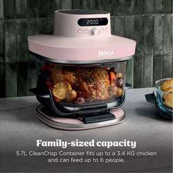 Ninja Crispi Pro - 7In1 Glass Air Fryer - Rose Quartz| AS101UKRS