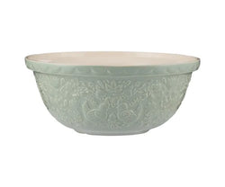 Home To Roost S12 29cm earthenware mixing bowl with embossed hen design, 4L capacity, dishwasher and freezer safe – Keans