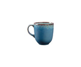 Reactive Blue Mug 400ml stoneware with unique glaze, dishwasher and microwave safe – available at Keans Claremorris.