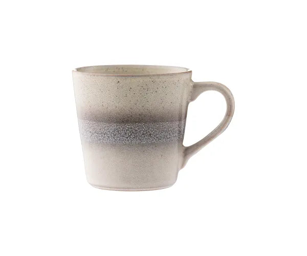 Cream Reactive Fade Mug 400ml, durable stoneware, microwave & dishwasher safe – available at Keans Claremorris.