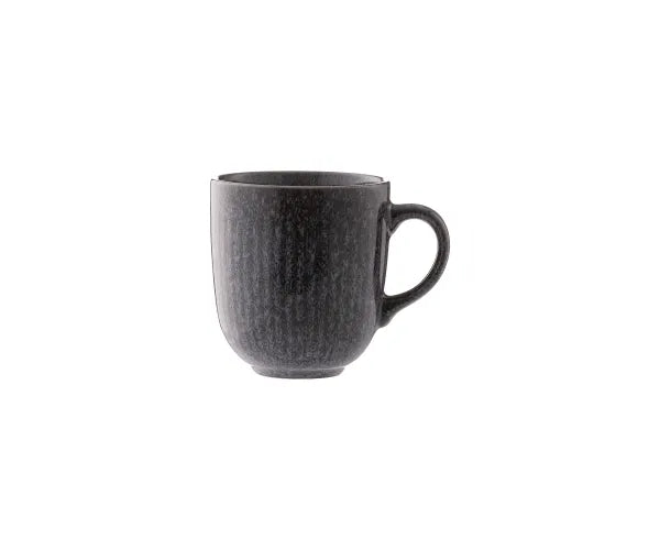 Mason Cash Reactive Linear Black Mug 400ml stoneware, embossed pattern, dishwasher & microwave safe – Keans Claremorris