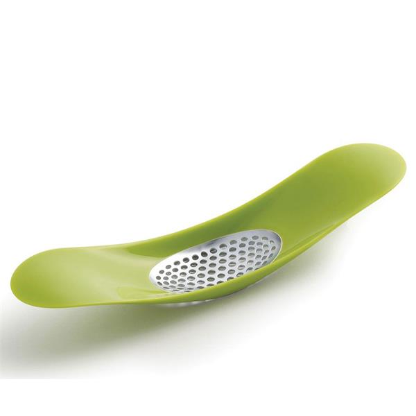 Garlic Rocker Green crushes garlic cloves easily with rocking motion, odor-free hands, easy to clean – Keans Claremorris.
