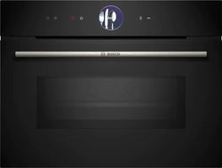 Bosch CMG7761B1B Serie 8 built-in compact oven with microwave, air fry, 45L, touch control, black – Keans Claremorris