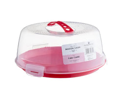 Mason Cash Cake Caddy 24cm with clear lid and secure base for easy cake transport and serving – Keans Claremorris.